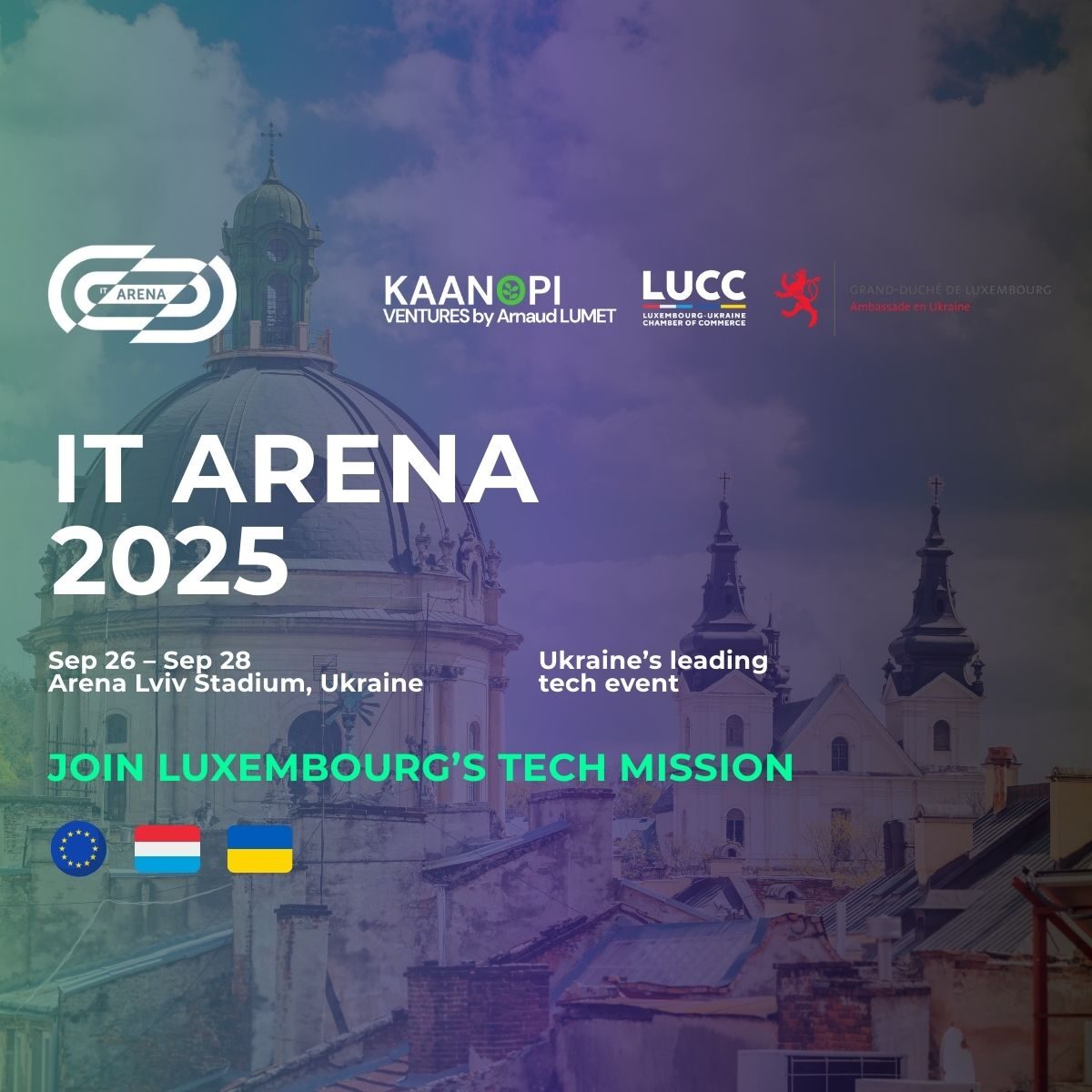 Luxembourg Delegation at IT Arena 2025 in Lviv