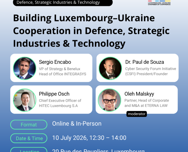 Building Luxembourg–Ukraine Cooperation in Defence, Strategic Industries & Technology