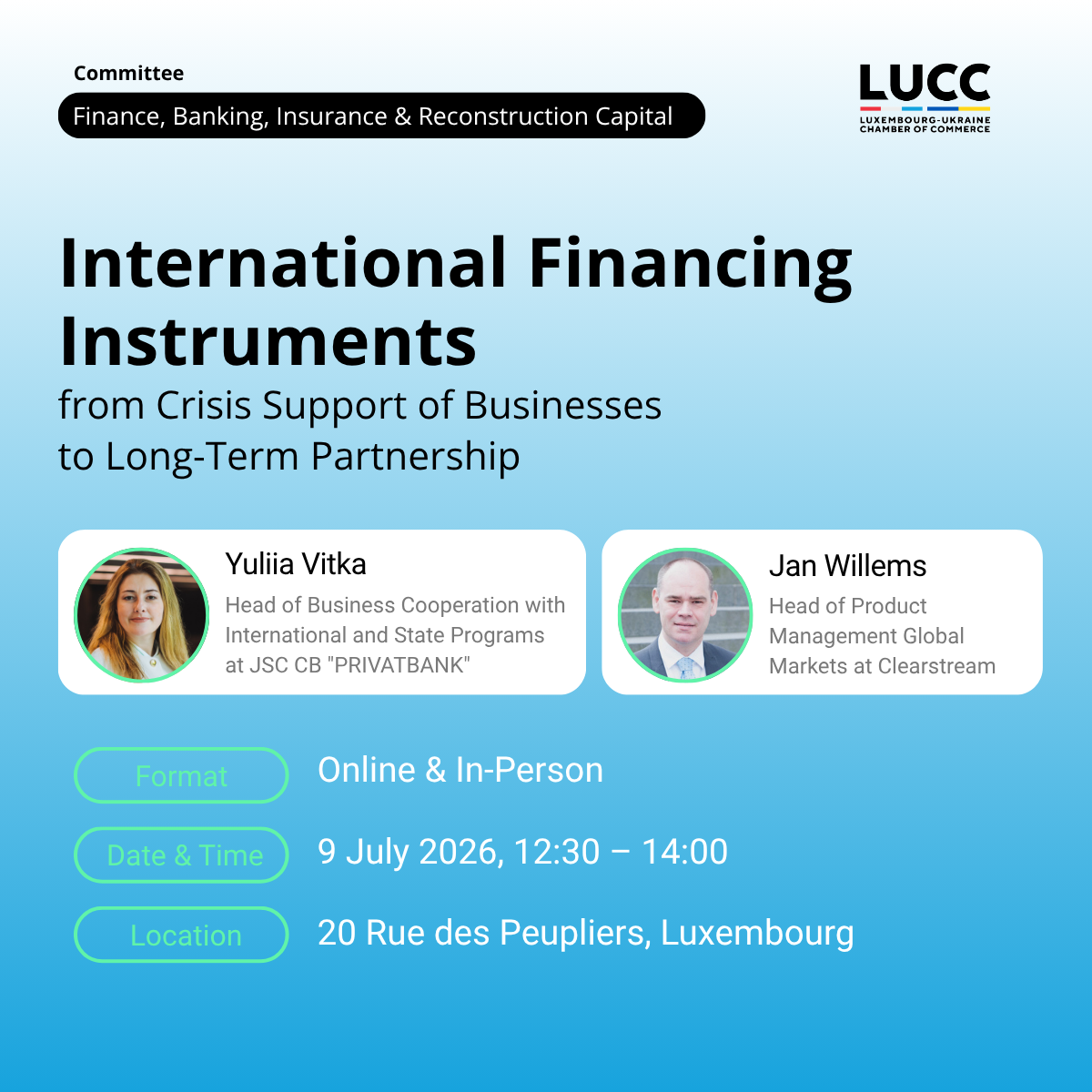 Luxembourg–Ukraine Financial Cooperation & Reconstruction Opportunities